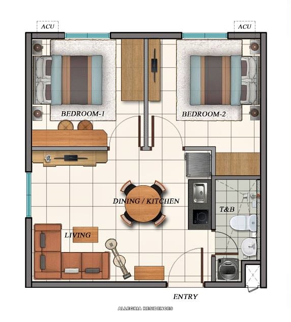 Allegria Residences Condo Unit Floor Plan Allegria Residences
